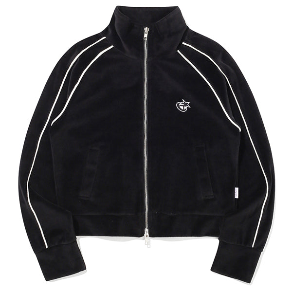 PIPING VELOUR ZIP UP