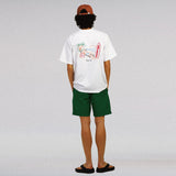 サマーバイブ 刺繍 Tシャツ ホワイト / SummerVibe Embroidery T-Shirt_White (4439170613366)