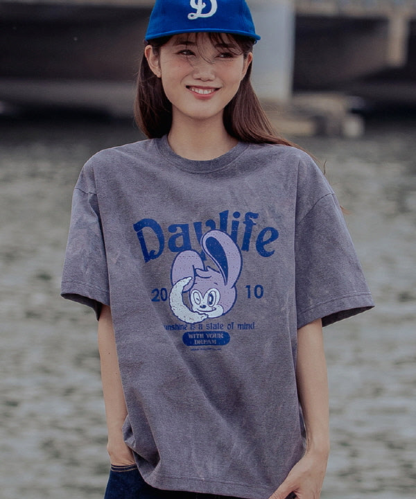 デイニーハーフTシャツ/DAYLIFE DAINY HALF T-SHIRT (GRAY)