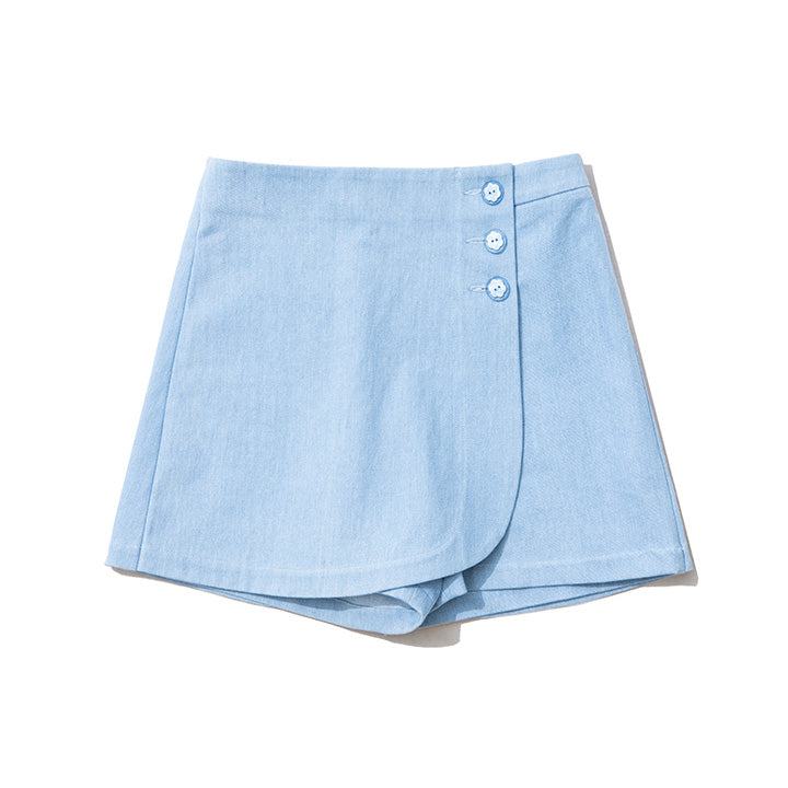 Rose Denim Skirt Pants