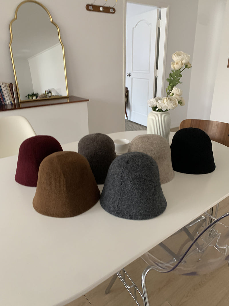 ウールシンプルバケットハット / ASCLO Wool Simple Bucket Hat (6color)