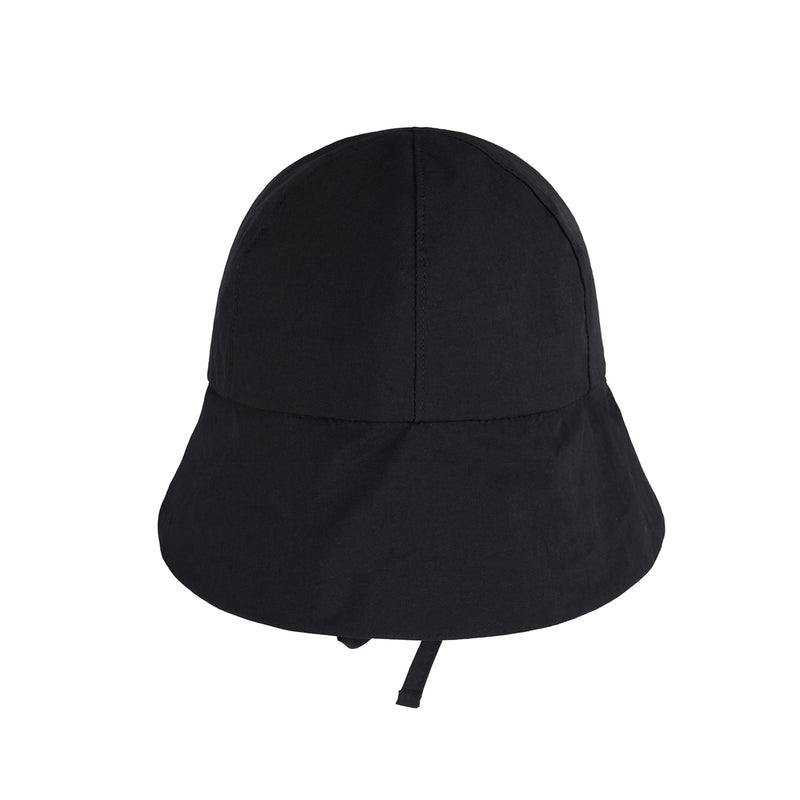 モノグラムラベルストリングボンネットハット / [VARZAR] Monogram Label String Bonnet Hat Black