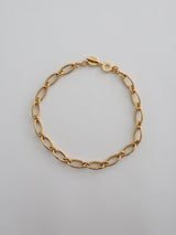 oval necklace - gold (6548421476470)
