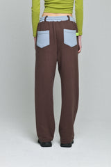 2カラーパンツ/2 color pants (brown)