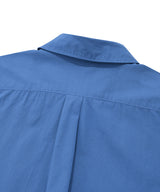 ブラッシュロゴコットンシャツ / BRUSH LOGO COTTON SHIRT DARK BLUE