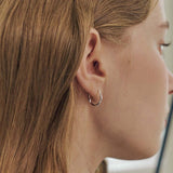 twist line oval earring