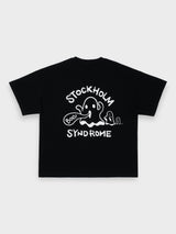 OVERSIZE FIT GHOST TEE - BLACK / S24STS08-BLACK