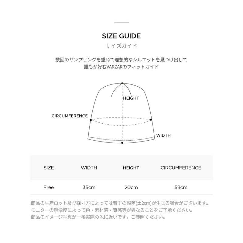 ファーロングラベルブークルドロップバケットハット/Fur Long Label Boucle Drop Bucket Hat Black