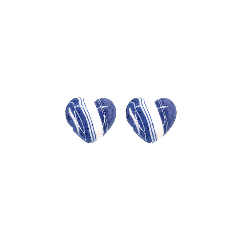 2022パントンマーブリングピアス/2022 Pantone Heart Marbling earring (BP)