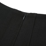 Classic Gored Miniskirt [CHARCOAL] (6618880802934)
