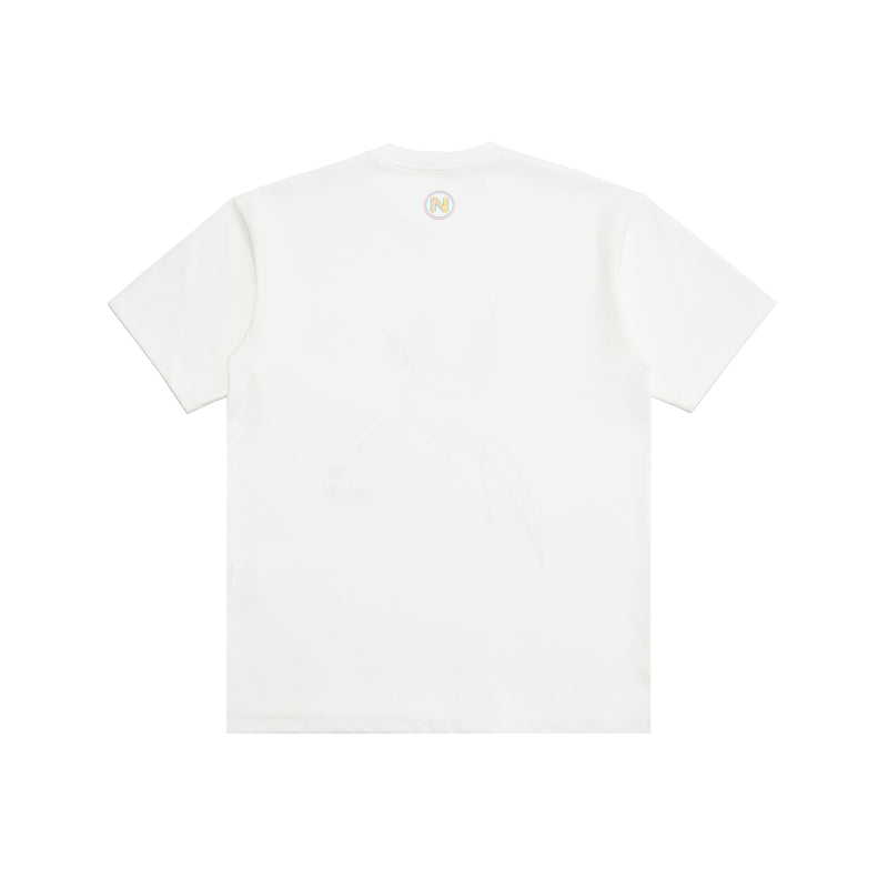Unisex Front Graphic White T-Shirts (6581953658998)