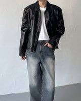 ボルトコートレザージャケット / OA bolt coated leather jacket (3 colors)