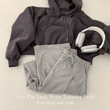 ワンピンタックワイドトレーニングパンツ/[Short, Midi, Long] One-Pin Tuck Wide Training Pants
