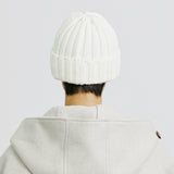 YPペイズリーパッチニットビーニー / YP PAISLEY PATCH KNIT BEANIE CREAM