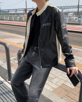90's バイクレザージャケット / 90's Bike Leather Jacket (2 colors)