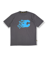 "C"ロゴTシャツ / "C" logo tee(charcoal)