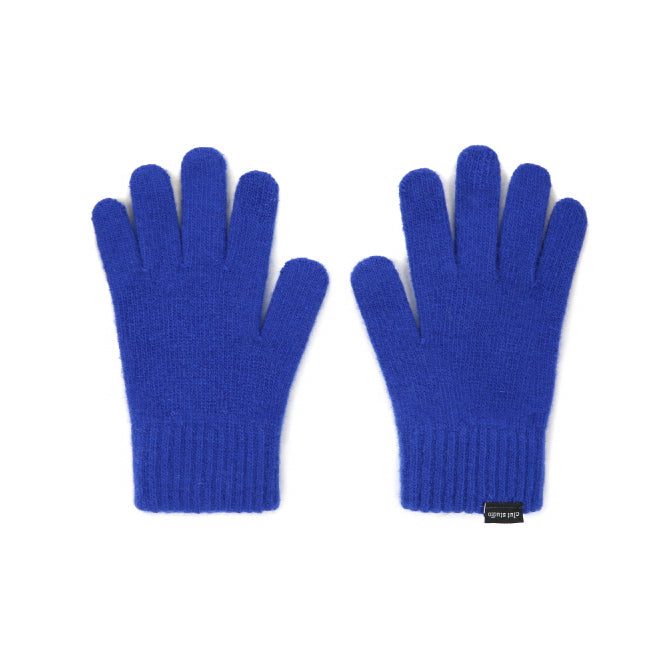 ゴーストウールニットグローブ/0 5 ghost wool knit gloves - BLUE