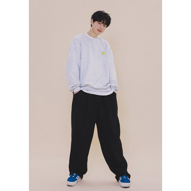 HOLYNUMBER7 X CHOI BYUNGCHAN BUCKET LIST GRAPHICS SWEAT SHIRT_GRAY