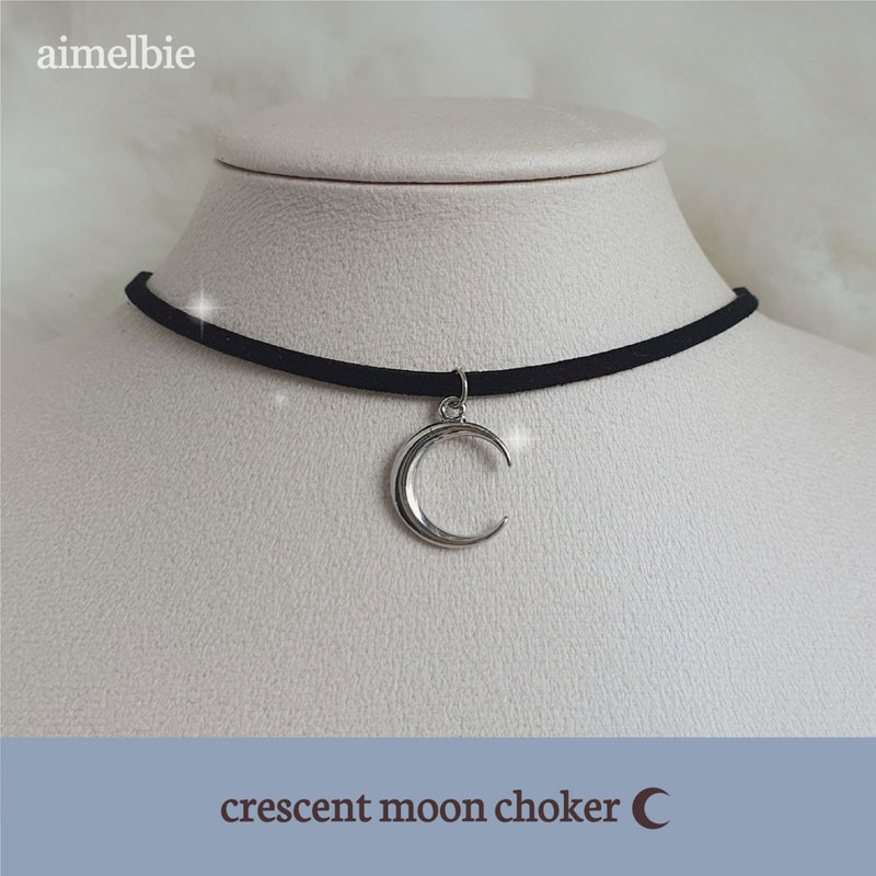 クレセントムーンチョーカー / Crescent Moon Choker - Silver ver.