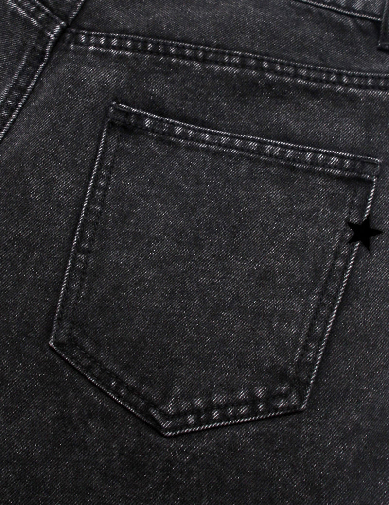 5ポケット刺繡デニムパンツ/5-POCKET EMB DENIM PANTS BLACK(CV2CFUD129A)