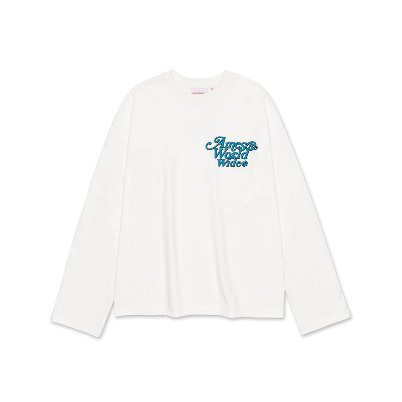 シグネイチャーロゴロングスリーブTシャツ/SIGNATURE LOGO L.S TEE WHITE
