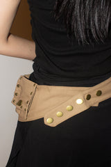 cotton pocket belt bag