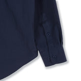 VZロゴビックオーバーフィットナイロンワークシャツネイビー/VZ Logo Big Over Fit Nylon Work Shirt Navy (6683367014518)