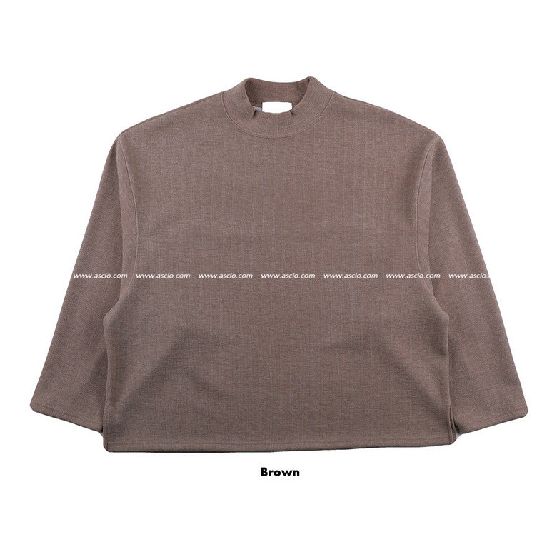 ASCLO High Neck Long Sleeve T Shirt (3color) (4626623496310)