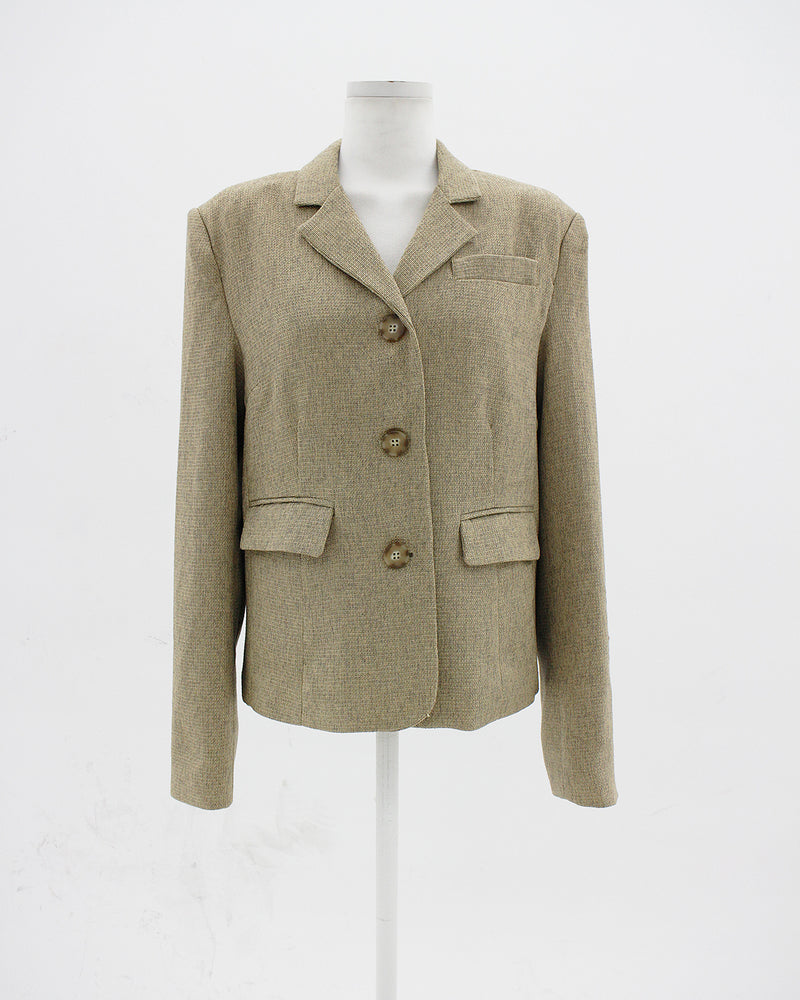 ウォーニーツイードベーシックジャケット / Warney Tweed Basic Jacket (2color)