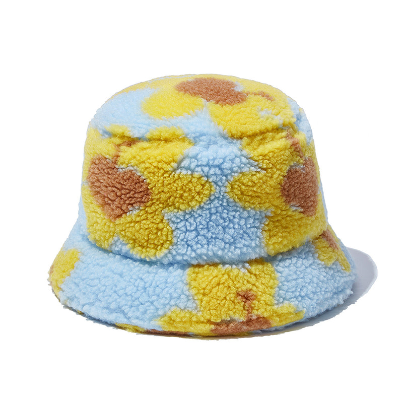 フラワーベアフラフィーバケットハット / Flower Bear Fluffy Bucket Hat_Sky Blue