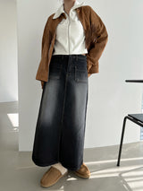 ダブルポケットロングスカート/no.713 Double Pocket Long Skirt (2color)