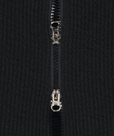 トルネードクロップニットジップアップ / Chap Tornado Crop Knit Zip-Up (Black)