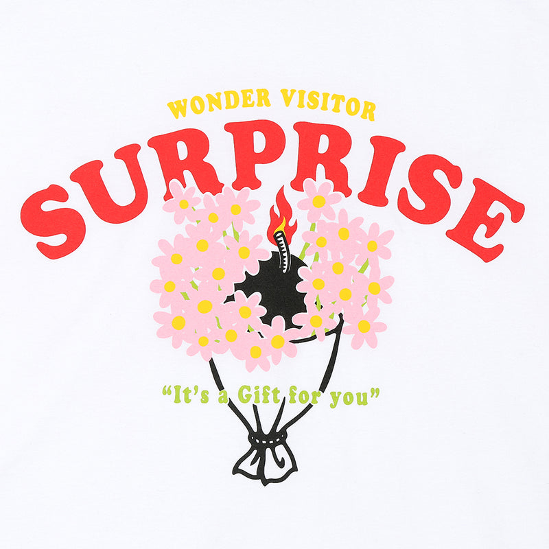 フラワーボムクロップTシャツ / Flower bomb crop T-shirt (4473279905910)