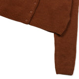 [Call Me Baby] Cashmere Baby Cardigan (Brown) / カシミアベビーカーディガン (Brown) (6627547218038)