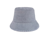 (핸드메이드) 소프트 블루 버킷 햇 / (HANDMADE EMBROIDERY) SOFT BLUE BUCKET HAT(Copy) (6656020152438)