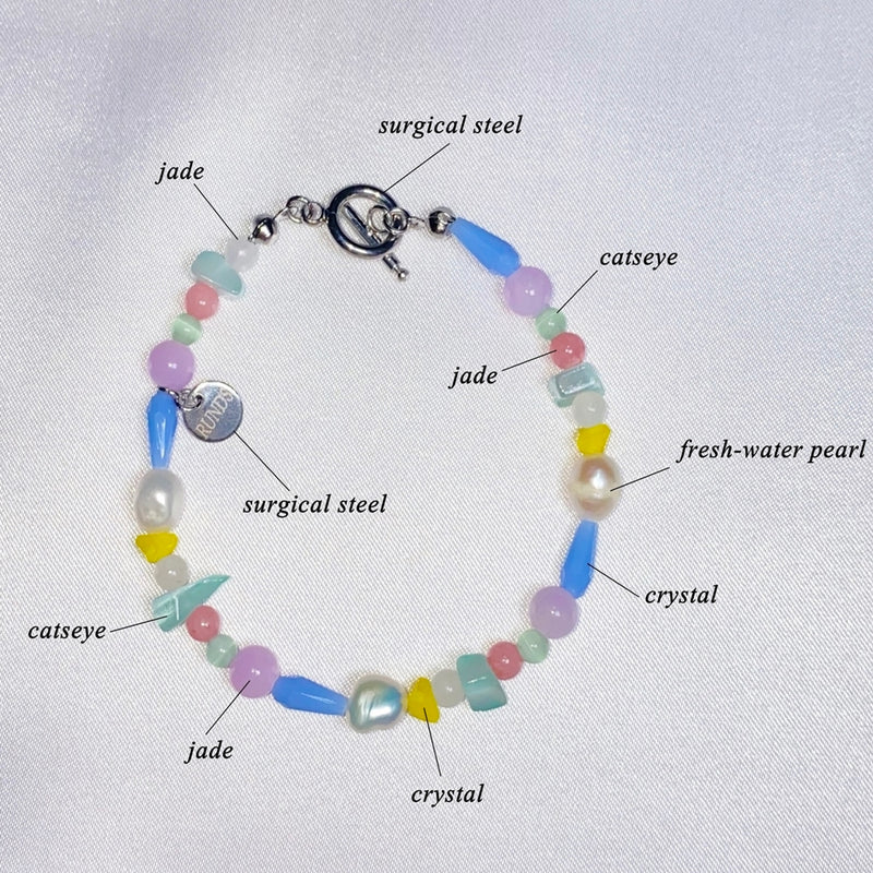 パステルジェムストーンブレスレット / pastel gemstone bracelet