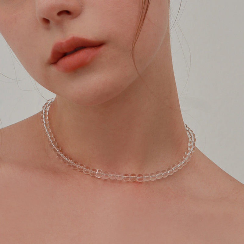 white quartz necklace