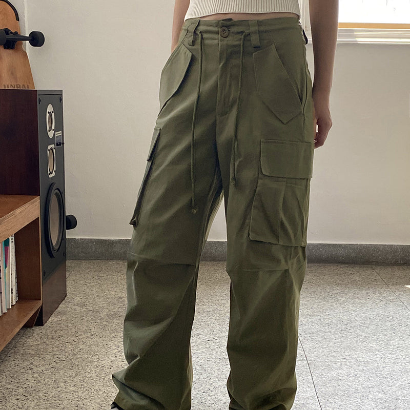 エールストリングポケットコットンカーゴパンツ/Ale string pocket cotton cargo pants
