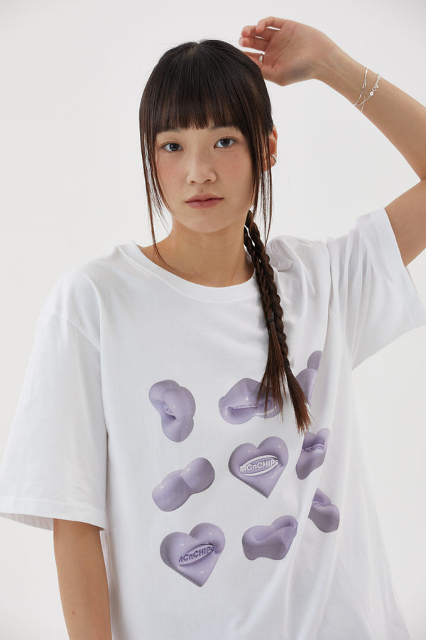 スピニングハートTシャツ / Spinning Heart Tee [purple]