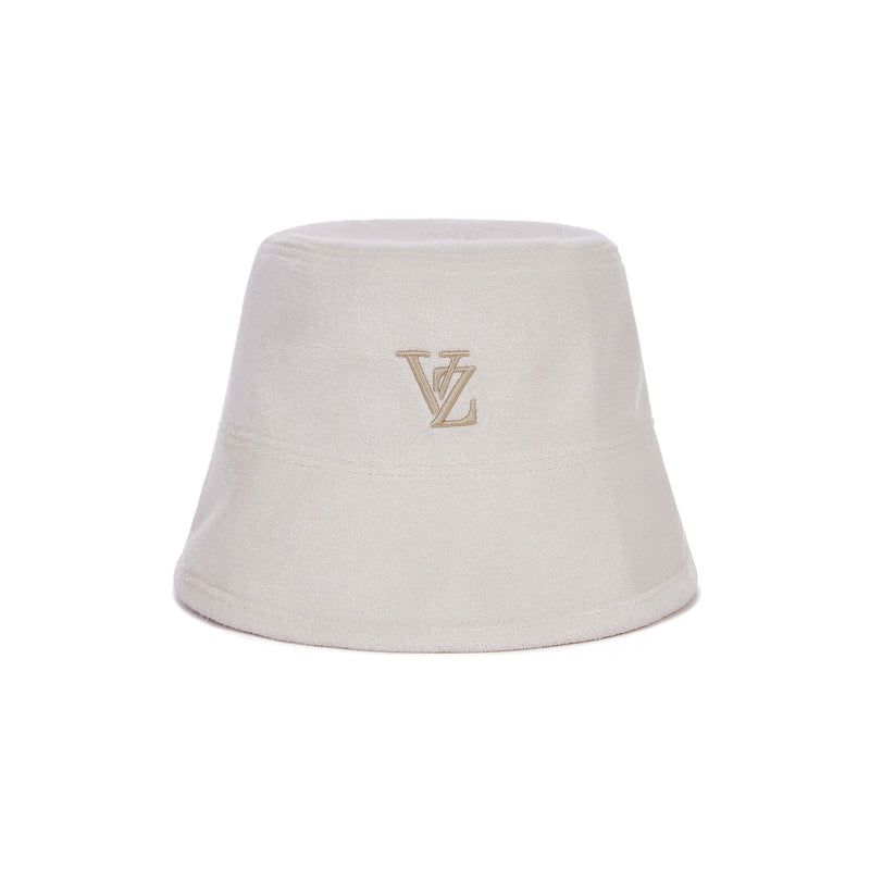 モノグラムロゴタオルバケットハット / Monogram Logo Towel Bucket Hat Cream