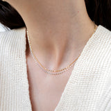 Silver chain necklace (SET) (6655941640310)