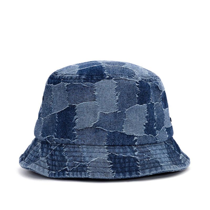 パッチワークデニムバケットハット / BBD Patchwork Denim Bucket Hat (Blue)