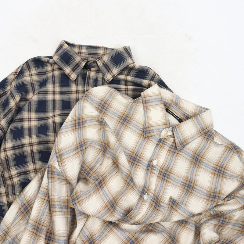オーバーサイズレトロチェックシャツ / Overfit Retro Checked Shirt_2color