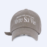 VIVRE SA VIE BALL CAP BROWN (6563459104886)