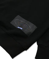 スペースグラフィック_フードスウェットシャツ/ Space_Graphic Hooded Sweatshirt BLACK (6613180743798)