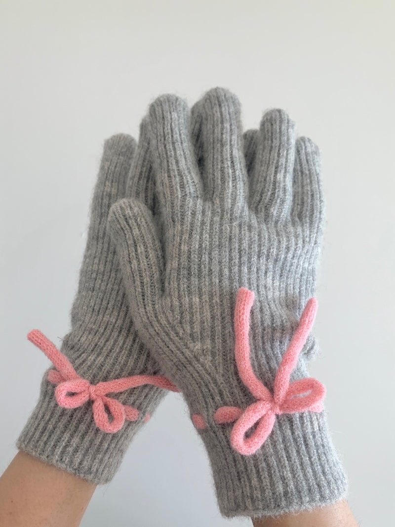 Ribbon Knit Gloves (5 colors)