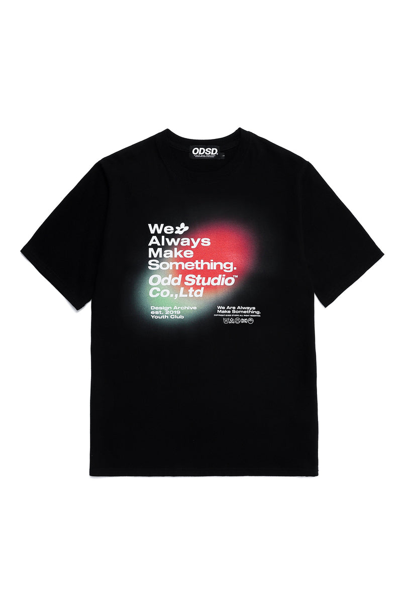 オードグラデーションプリントTシャツ/ODD Gradient Print T-shirt - 2COLOR