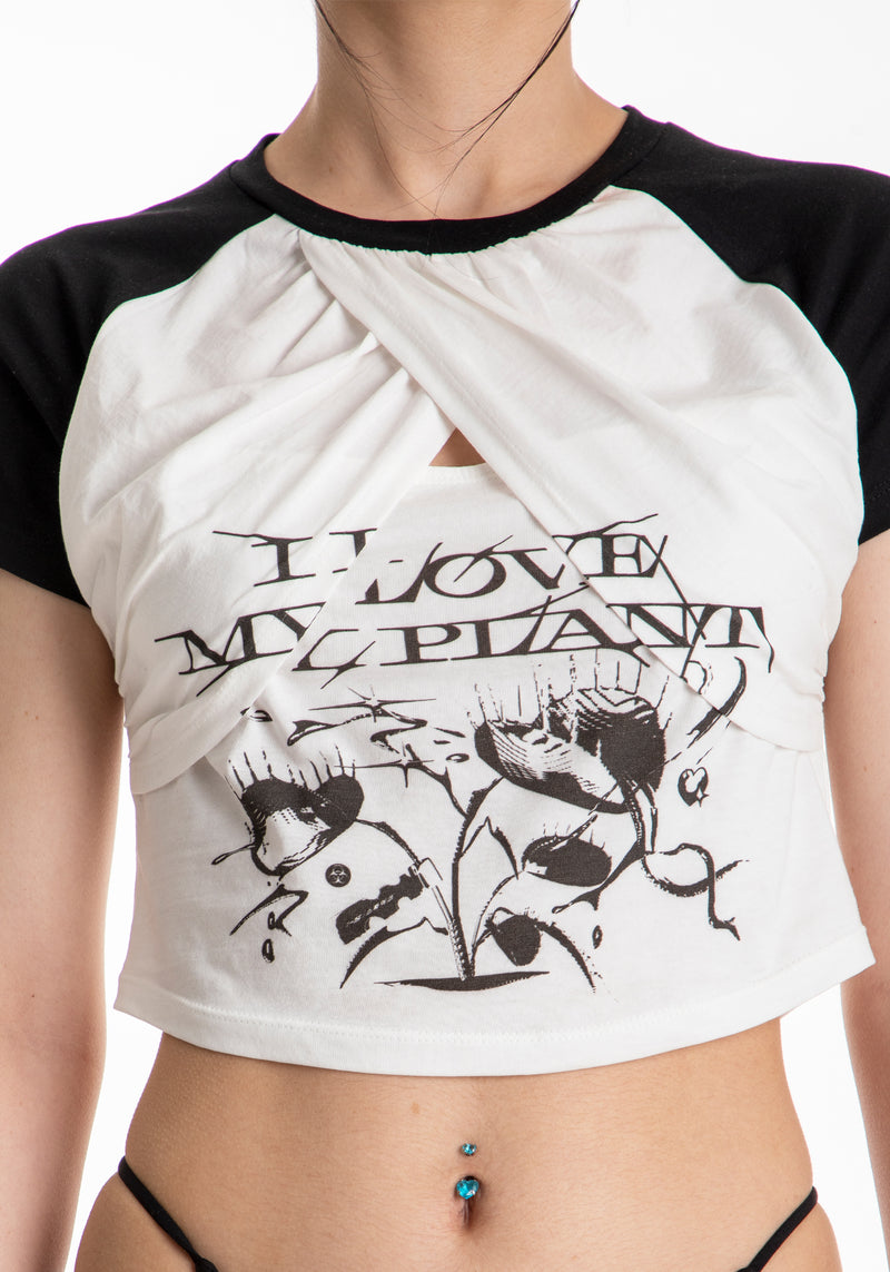 アイラブマイプラントラグランTシャツ / "I LOVE MY PLANT" RAGLAN T-SHIRT