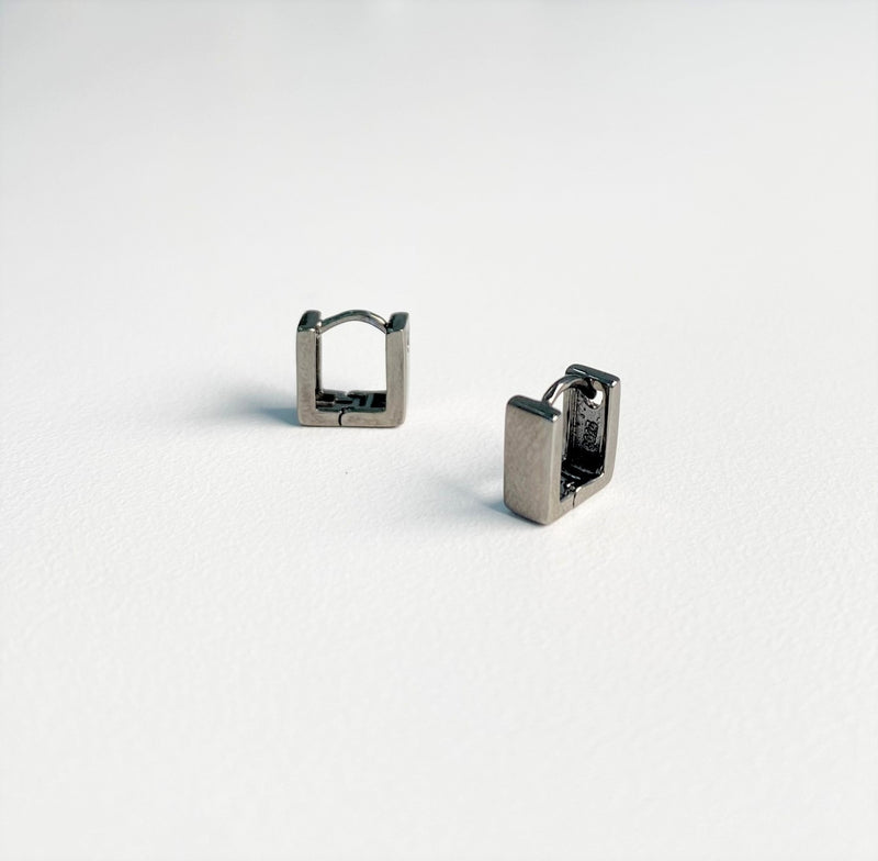 [ Silver 925 ] Square Earrings (6660815290486)