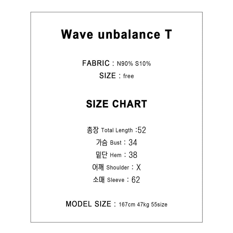 Wave unbalance T - black (6540304515190)